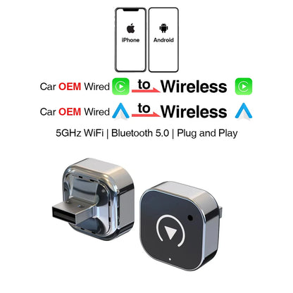Ultra-Compact Wireless CarPlay Smart Adapter