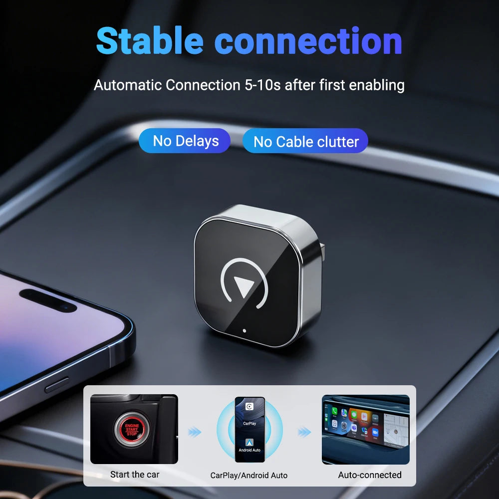Ultra-Compact Wireless CarPlay Smart Adapter