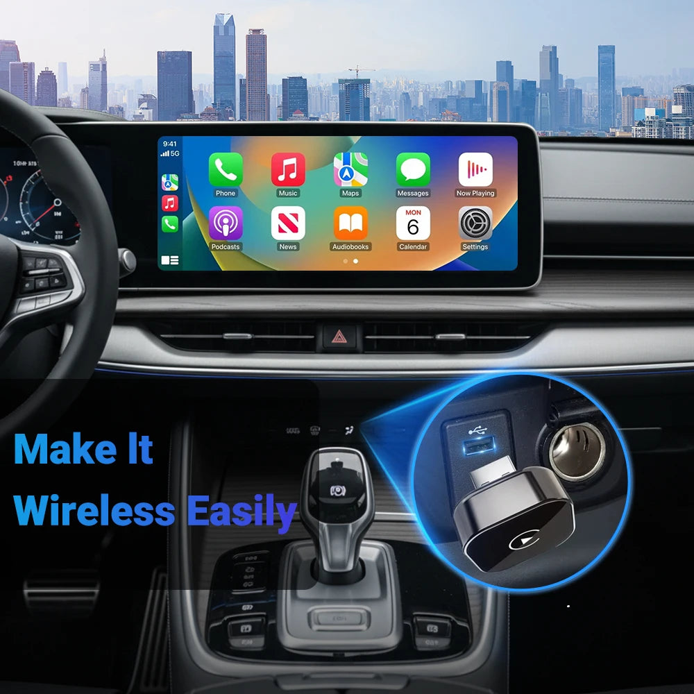Ultra-Compact Wireless CarPlay Smart Adapter